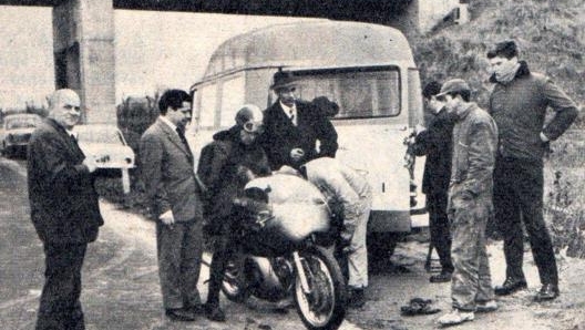 Provini- Benelli il primo test effettuato sulla strada adiacente l’attuale uscita autostradale di Pesaro