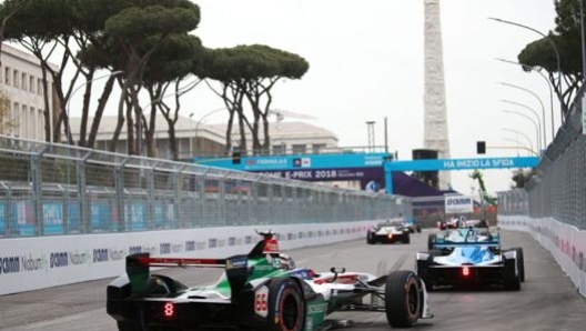 Le Formula E in azione a Roma