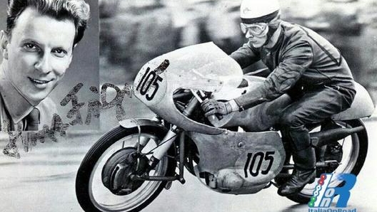 Fugner primo vincitore nel 1958 di un GP sulla bicilindrica 250 tedesca al Sachsenring