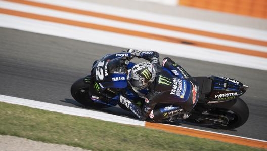 Viñales durante i test a Valencia. Getty