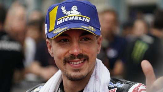 Maverick Vinales, 24 anni, ha il secondo tempo. Ap