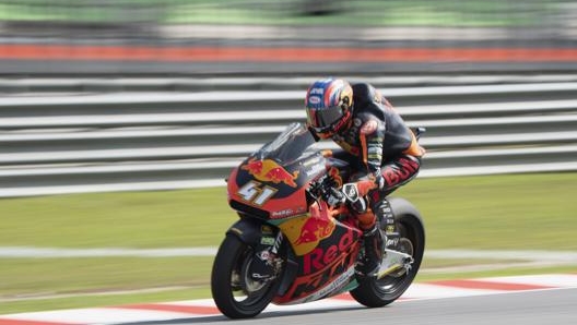 Brad Binder in azione: per lui record della pista a Valencia. Getty