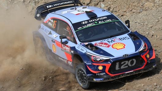 La Hyundai di Neuville in azione. Getty