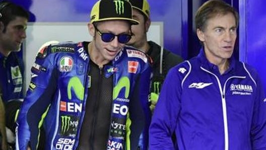 Lin Jarvis, direttore della Yamaha, insieme a Valentino Rossi