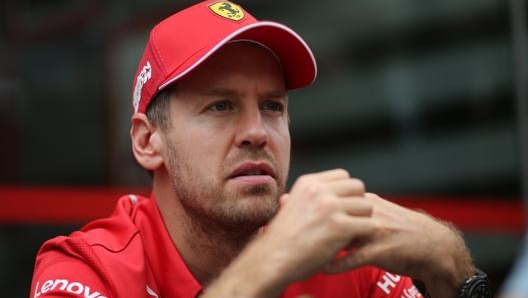 Sebastian Vettel, 32 anni, nel paddock di Interlagos. Lapresse