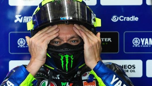 Male Valentino Rossi: 8° la mattina, 14° il pomeriggio