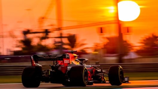 Max Verstappen in azione ad Abu Dhabi. Getty