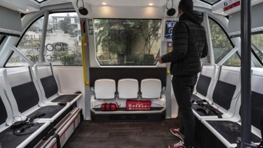 La cabina dello shuttle e guida autonoma