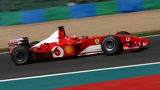 La Ferrari F2002: quella del titolo piloti e costruttori di Schumacher e della Ferrari