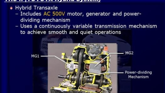 il sistema ibrido Toyota ha la cosiddetta "modalità B", cioè "Brake". Si tratta di una sorta di freno motore elettrico, da usare nelle lunghe discese per risparmiare i freni a disco