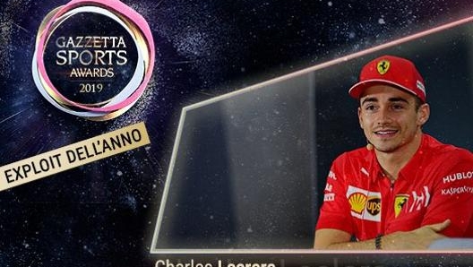 Charles Leclerc, premiato dalla Gazzetta