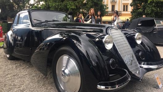 Ammirata a Villa d’Este l’Alfa Romeo 8C 2900 B Touring