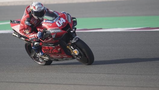 Andrea Dovizioso durante i test effettuati a febbraio in Qatar. Getty Images