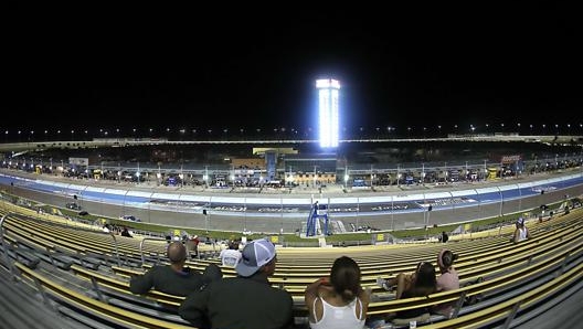 Tribune parzialmente occupate all'Homestead Speedway di Miami. Afp