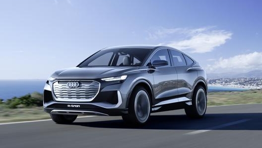 Il concept del Suv Q4 Sportback e-tron: sarà il settimo modello elettrico del programma Audi