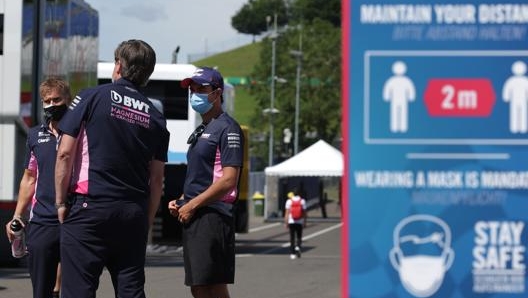 Una foto del paddock di Zeltweg con le misure per il distanziamento sociale GETTY