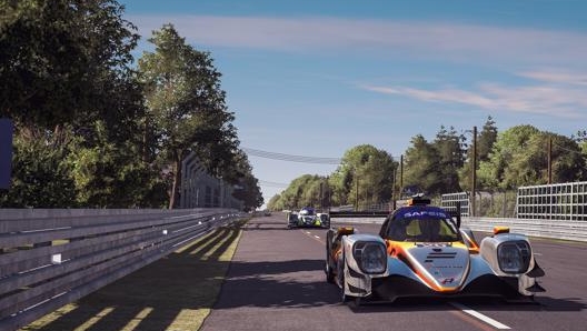 Un momento delle libere nella 24 Ore di Le Mans virtuale