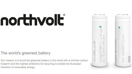 Un esempio di batterie Northvolt