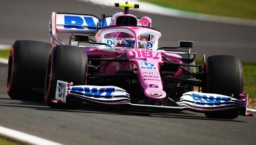 Lance Stroll in azione sulla Racing Point. Getty