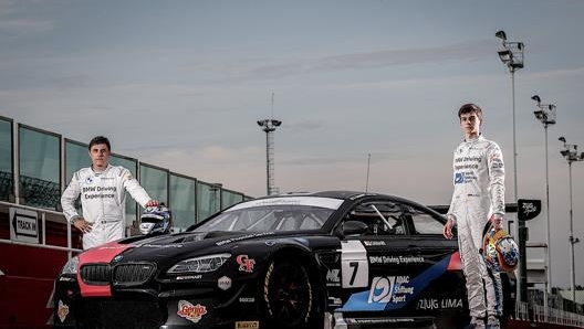 Stefano Comandini e Marius Zug con la Bmw M6 Gt3