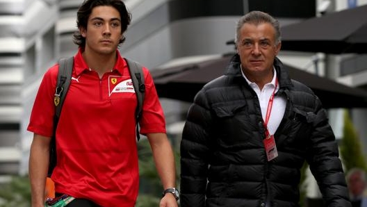 Jean Alesi con il figlio Giuliano. Getty