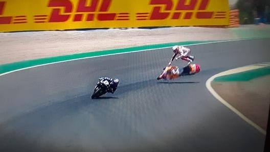 La caduta di Marc Marquez