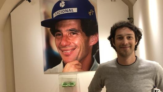 Bruno Senna alla mostra dei cimeli di Giovannone, l’anno scorso ad Asti. Salvini