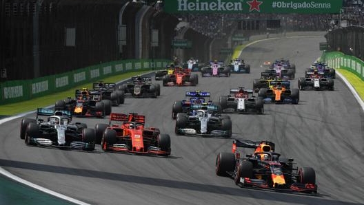 La partenza del GP Brasile 2019 a Interlagos. Afp