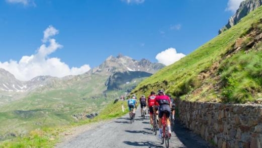 Un tratto della salita verso il Passo Gavia, in Lombardia. Mauro Mariotti