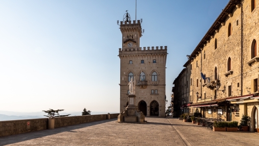 Piazza della Libertà, centro storico della repubblica sammarinese. @VisitSanMarino