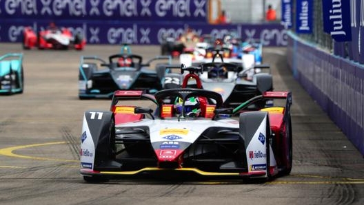 L’Audi numero 11 di Lucas Di Grassi sul circuito di Tempelhof, a Berlino. Getty Images