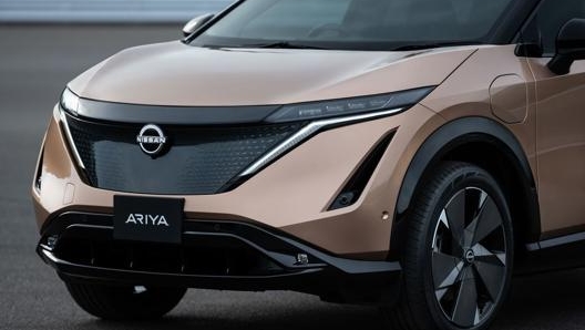 Lo scudo frontale della nuova Nissan Ariya