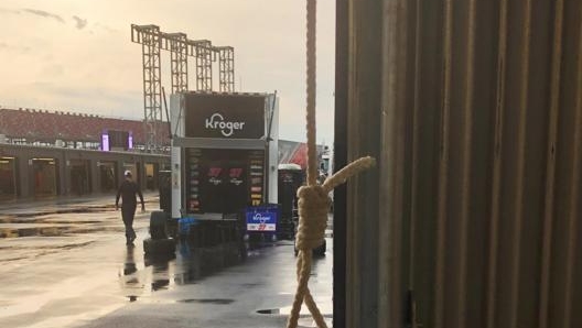 Il cappio appeso nel garage di Wallace a Talladega, in Alabama. EPA