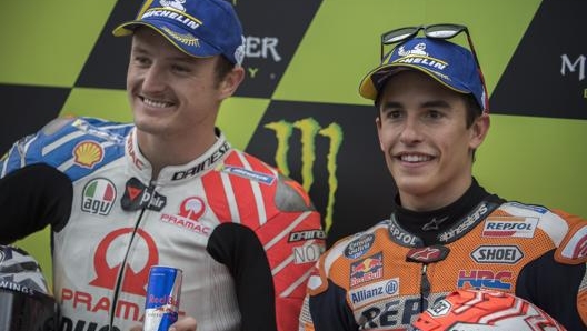 Jack Miller con Marc marquez. Getty