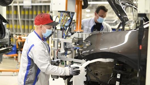 La fabbrica di Zwickau in Germania dove viene costruita la Volkswagen ID.3. Epa