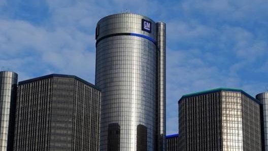 Il Reinassance Center di Detroit dove ha sede General Motors. Afp