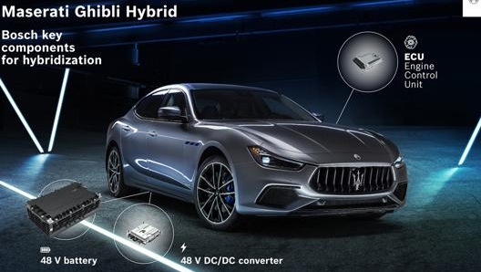 I componenti Bosch su Maserati Ghibli Hybrid