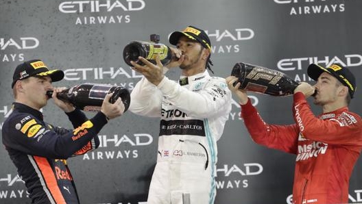 Il podio di Abu Dhabi 2019. Ap