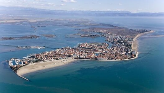 A Grado, sul Mar Adriatico, termina la Ciclovia Alpe Adria. PromoTurismoFVG/Ecoplane