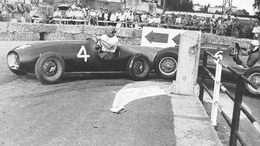 Dorino Serafini a bordo della Ferrari 375 al GP di San Remo del 1950