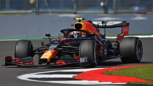 Max Verstappen in azione sulla Red Bull. Afp