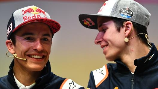 Marc e Alex Marquez. Afp