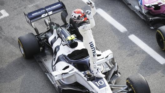 Gasly dopo la vittoria del 6 settembre a Monza. Getty