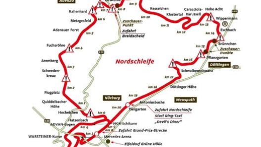 Data la sua pericolosità per correre al Nürburgring bisogna seguire un rigido iter.