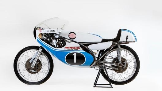 La Morbidelli 125 utilizzata da Angel Nieto nel 1973