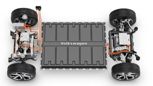 La piattaforma Meb di Volkswagen, di tipo skateboard, sulla quale nasceranno decine di modelli di auto elettriche