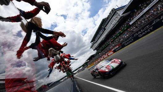 La Ferrari 488 Gte Evo di Pier Guidi-Calado-Serra vincitrice di classe Pro nel 2019 a Le Mans