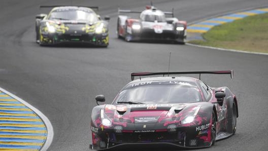 La Ferrari 488 Gte del team femminile Frey-Gatting-Gostner. LaPresse