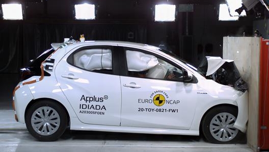 Toyota Yaris supera a pieni voti il crash test Euro NCap. Foto: Euro NCap