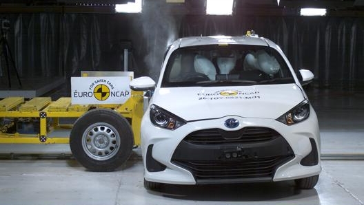 Per la Toyota Yaris ottimi risultati anche nei crash test laterali. Foto: Euro NCap